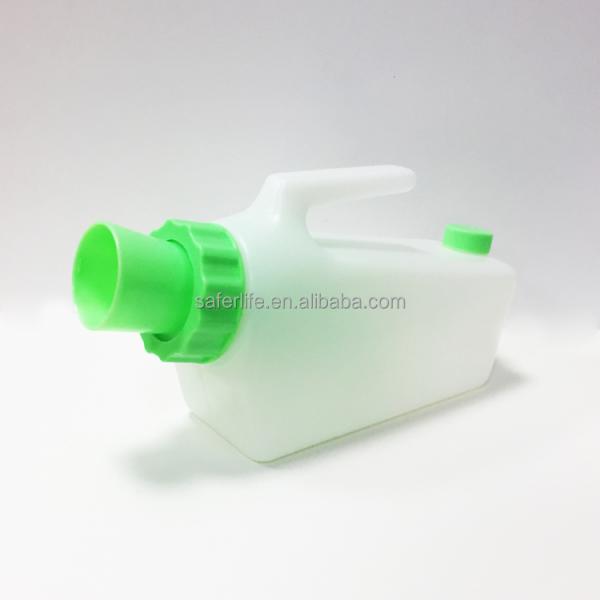 anti back flow Plastic Unisex 1000ML Urine Bottle Logo Printed Available Portable Urine Bottle