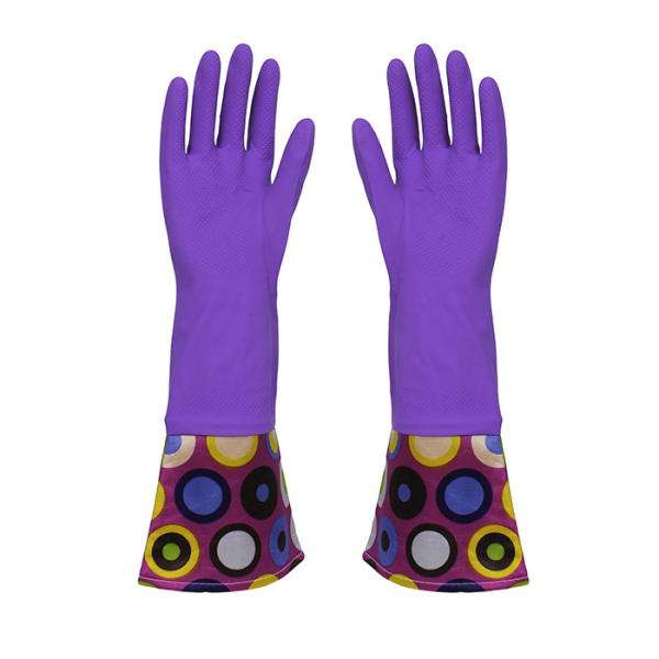 With Uniq Design Extra Long Sleeve Rubber Gloves practical and beautiful