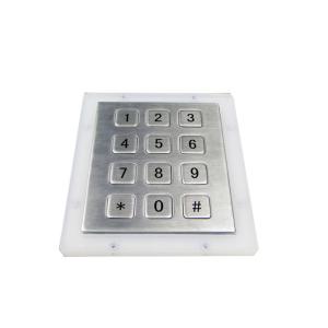 China 12 Metal Keys Industrial Numeric Keypad Stainless Steel Vandal Proof on sale