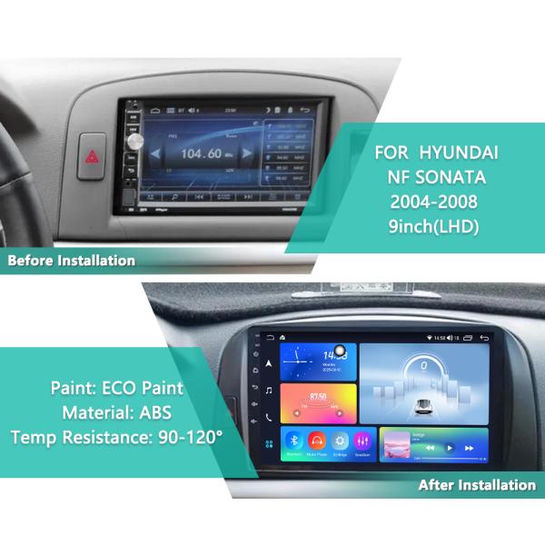 Bluetooth BT 5.0 Automotive Head Unit HYUNDAI NF SONATA 2004-2008 Cars Head Unit