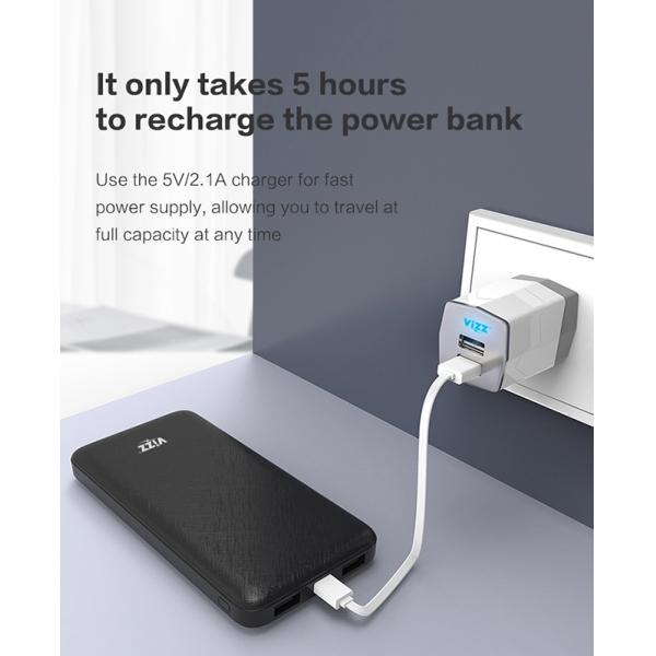 Big Capacity Battery 10000mAh OEM ODM PB10 Portable USB Charger