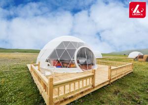 Cheap Waterproof 6M Glamping Geodesic Dome Tent Hotel For Resort wholesale