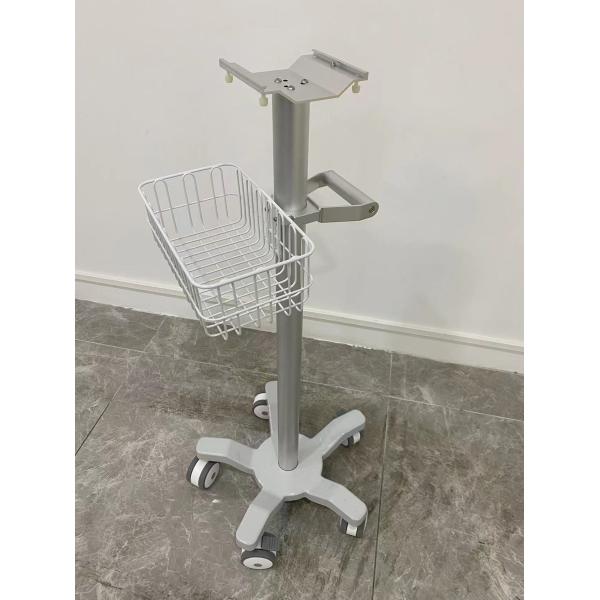 3 Inch Silent Wheels Modular Patient Monitor Trolley With Aviation Aluminum Matieral