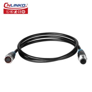 Cnlinko M12 ip68 male female 2 3 4 5 8 pin aviation circular plug led power