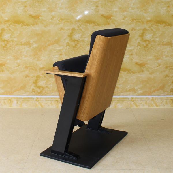ISO9001 Black Movie Theater Folding Cinema Seats Chairs Hypoallergenic Removable