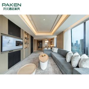 Hotel High Glossy Finish Queen Size Bedroom Suites