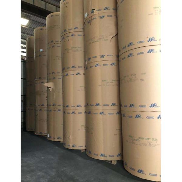 OEM Kraft Paper Roll 150g Brown Paper Packaging Material High intensity