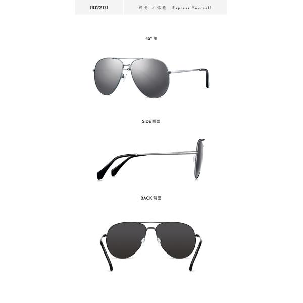 Pilot Metal Frame Polarized Sunglasses Luxury Unisex Colorful Lens UV Protection