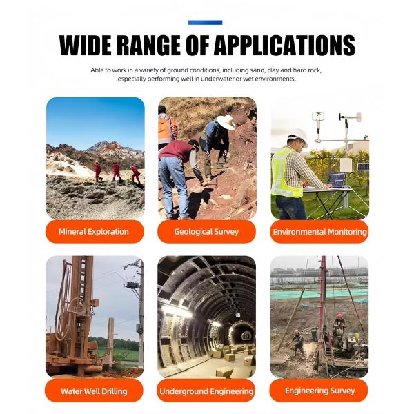 Driven by Diesel Engine Hydraulic Air Compressor Water Well Drilling Rig