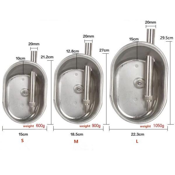 SS304 Oval Shaped Hog Water Bowl Automatic Drinker For Pigs