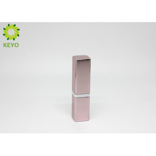 Quality Aluminum Material Lipstick Tube Container Square Shape Custom Logo Acceptable for sale