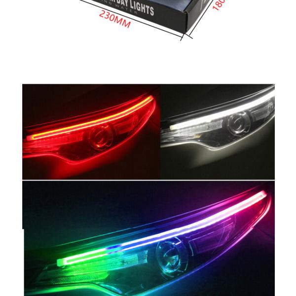 Waterproof 5050 Car Headlight Led Tube Strip / Led Tail Lights Strips 45cm 60cm