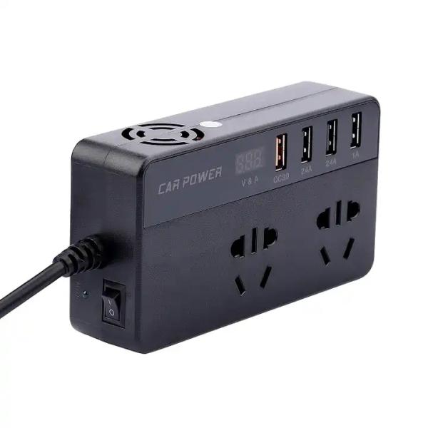 Car Phone Holder Charger Wireless Car Charger Mount For Mobile Phone Car Power Inverter 150W Dc 12V/24V To Ac 220V Power