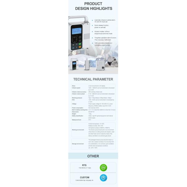 Veterinary Infusion Pump Cheap Audible Alarm Real-Time Bubble Monitoring Touch Screen Vet Infusion Pump Price
