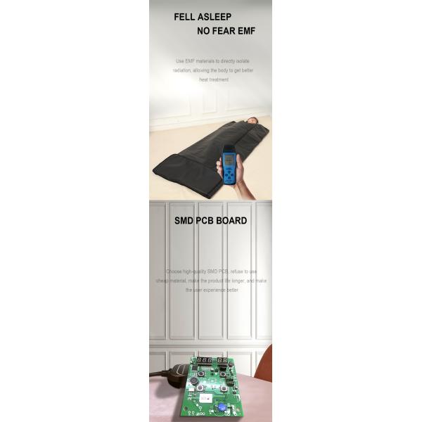 Portable Far Infrared Sauna Blanket Ultra Low Emf Anti Puffiness