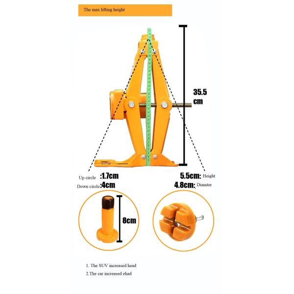 auto emergency tools electric jack with inflating pump and tow rope