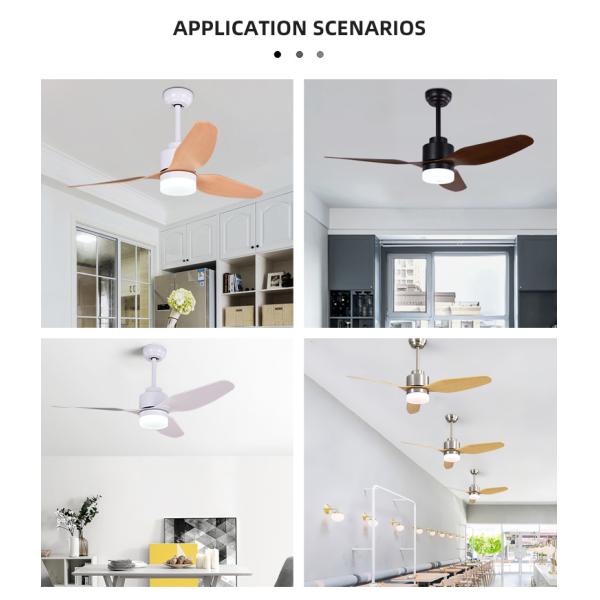 3 Blade 65W 120V Electric Remote Control Ceiling Fan Light 47 Inch Ceiling Fan