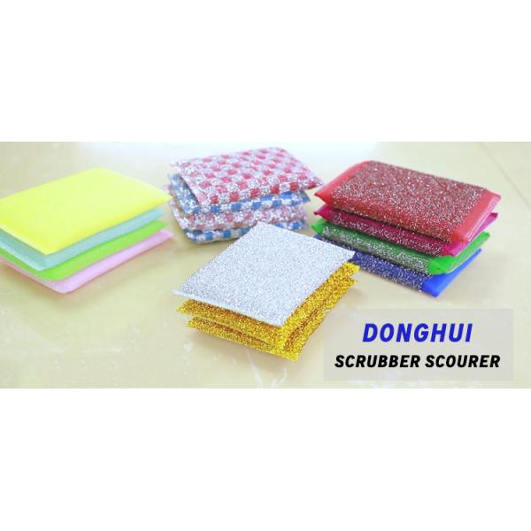 Wire Net Kitchen Cleaning Scourer 750% High Water Absorption Mesh Dish Sponge