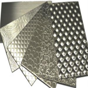 China 0.3mm Embossed Stainless Steel Sheet With Mill Edge Length 1000mm-6000mm on sale