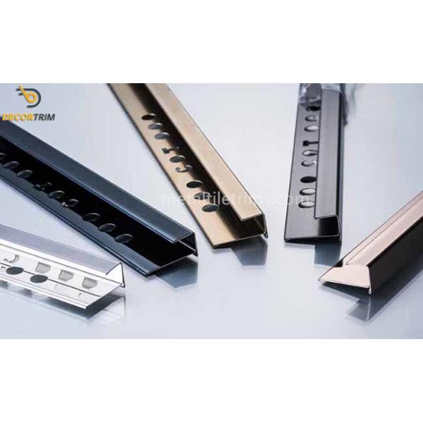 304 10mm Stainless Steel Tile Trim Mirror Finish For Tile External Corner Protection