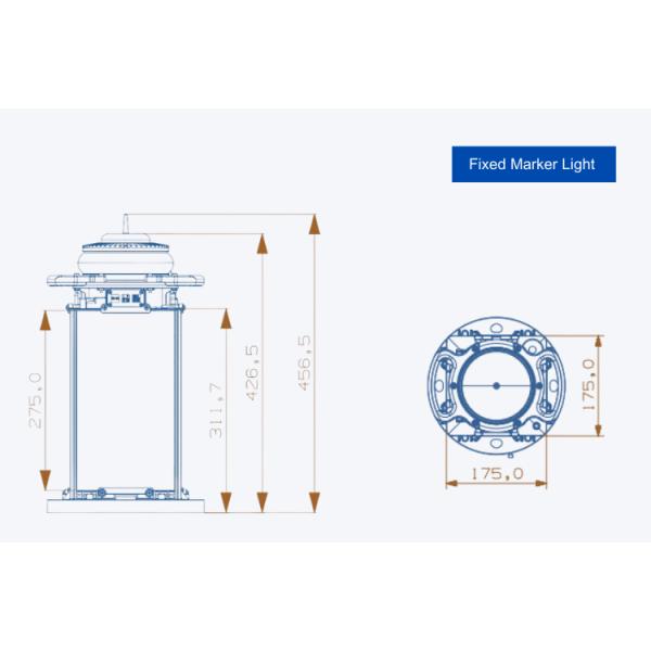 All In One 5-8nm Visibility AIS Solar Marine Lanterns LED Navigation Lantern IP68 Waterproof