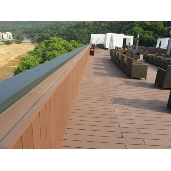 140 X 21mm WPC Solid Decking Plastic 25mm Wood Composite Sheets Laminate Flooring