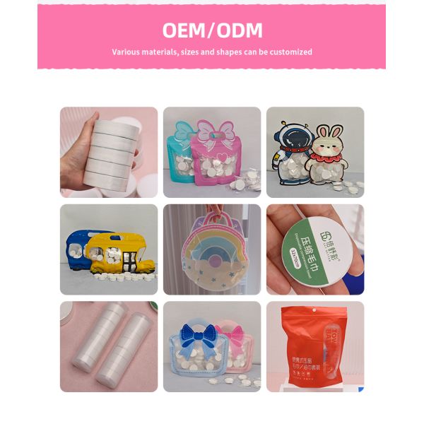 Disposable Cotton Compressed Travel Towel Tablets Expandable Towel Compressed Compressed Towel