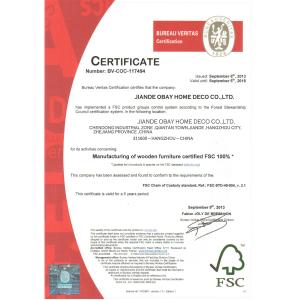 Hangzhou Olay Furniture Co., Ltd. Certifications