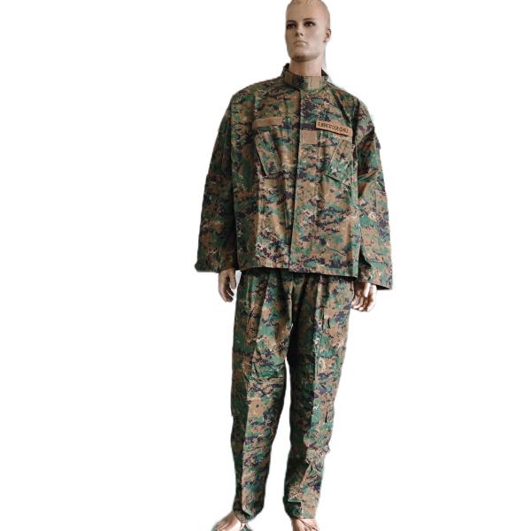 ACU Military Digital Woodland Camo Uniform Tactical Field Training Uniform