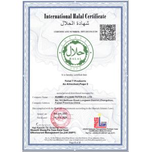 Runmei(Fujian) Paper Co., Ltd Certifications