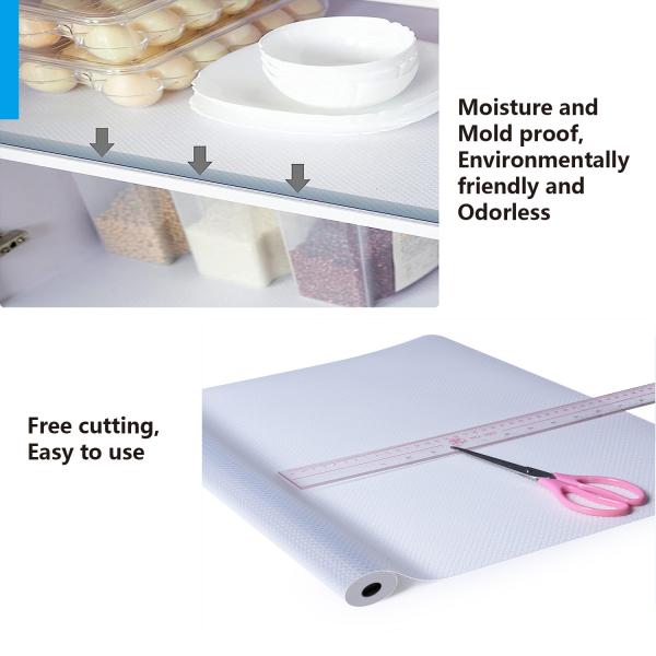 Contemporary Design Style 24 Inch DIY Cute Soft Clear Floral Kitchen Cabinets Fridge Shelf Liner