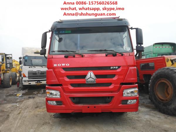Quality Red 30 Tons Tipper Truck 13000 Kg Vehicle Weight Manual Transmission for sale