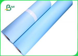 China 80gsm Blue CAD Drawing Paper For Wide Format Inkjet Printer 24 x 150ft on sale