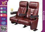 Vip Home Theatre Seating Chairs Genuine Leather Fixed Movie Seats