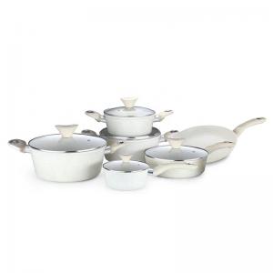 China Hot Sale 11 Pieces Restaurant Soup Pot Aluminum Cookware Stock Pots Cooking Ware Set Aluminum Cooking Pot Set on sale