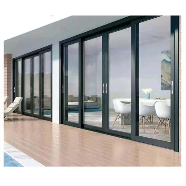 North American Market Sliding Doors With Thermal Break And Stainless Steel Screen Netting