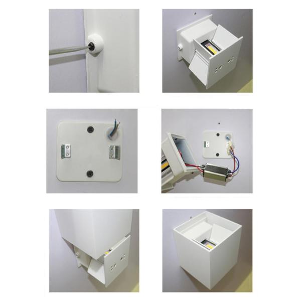 Waterproof adjustable 0-90degree black white led outdoor wall lights & outside wall light with light sensor