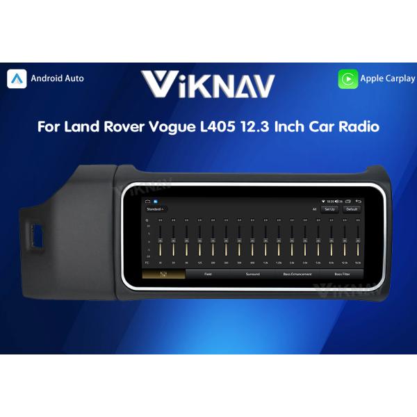 Viknav 12.3 Inch Touch Screen Car Radio For Land Rover Range Rover Vogue L405 2013-2017 Multimedia Player GPS Navigation Head Unit (Black)