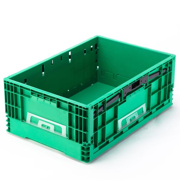 Blue Folding Container Collapsible Plastic Crate for Versatile Storage Solutions