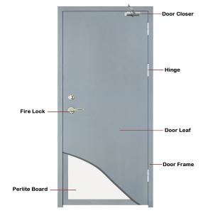 Hinge Height 1960mm 90Mins UL Fire Rated Flush Door