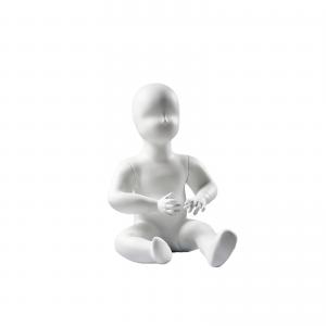 China Clothing Display Child Mannequin Full Body Sitting Posture White on sale