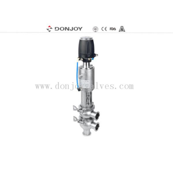 Quality 304 Pneumatic Divert Seat Valve 316L Stainless Steel Sanitary Reversing DN150 for sale