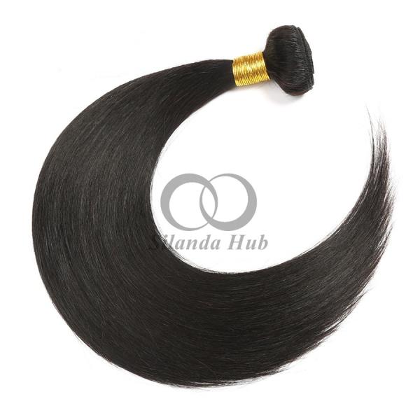 Natural Black Straight Remy Human Hair Bundles Sew In Weave Bundles Brazilian Bundle Deals