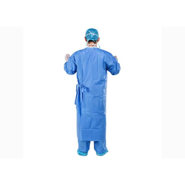 Non Woven Disposable Surgical Gown Reinforced 18 - 65gsm