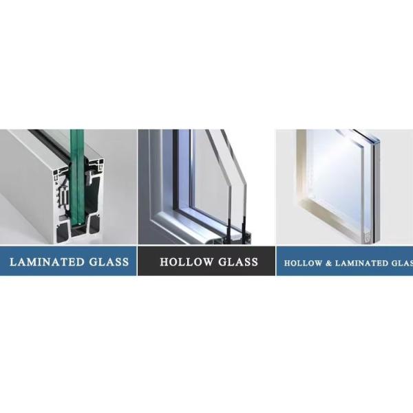 Double Glass Burglar Proof Sliding Window Aluminum Sliding Balcony Window with Security Bars
