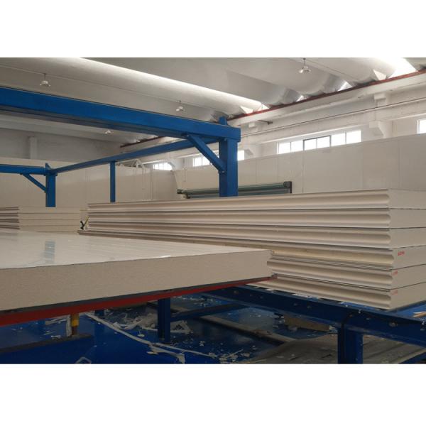 PPGI Polyurethane PPGI Structure PU Sandwich Panel 950mm Width For Cold Room