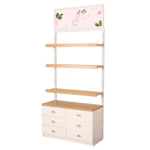 China Cosmetic Point Of Purchase Pop Display Wood Makeup Display Stand on sale