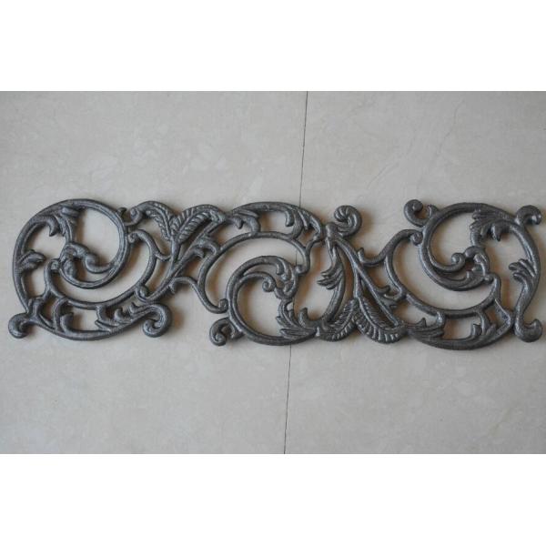 Stair Railings Balcony Cast Iron Rosette Decorative Iron Panels Eco Friendly