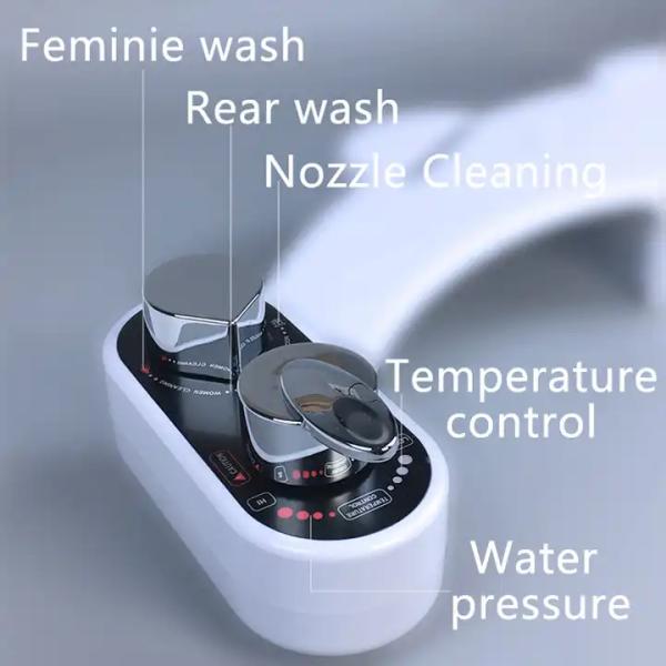 Adjustable Water Pressure Non Electric Bidet For Modern Design Double Nozzles Lavatory