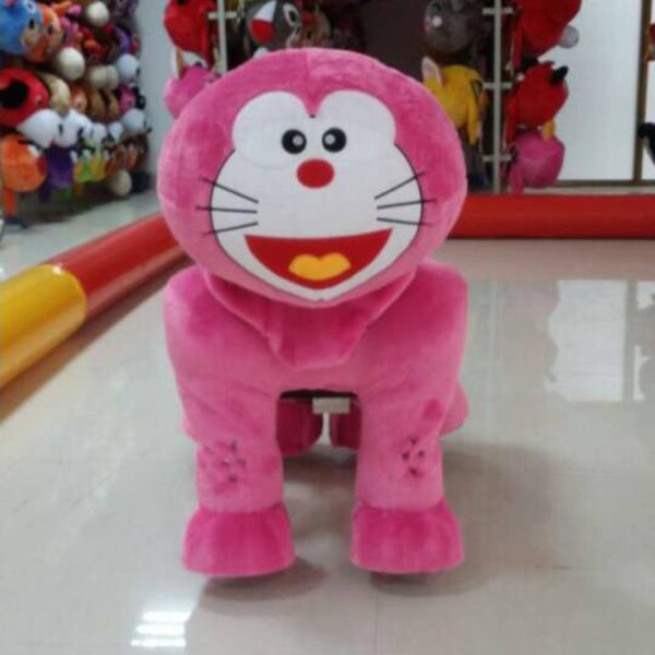 Plush electric toy car / child birthday gift / Square Park ride electric Trojans